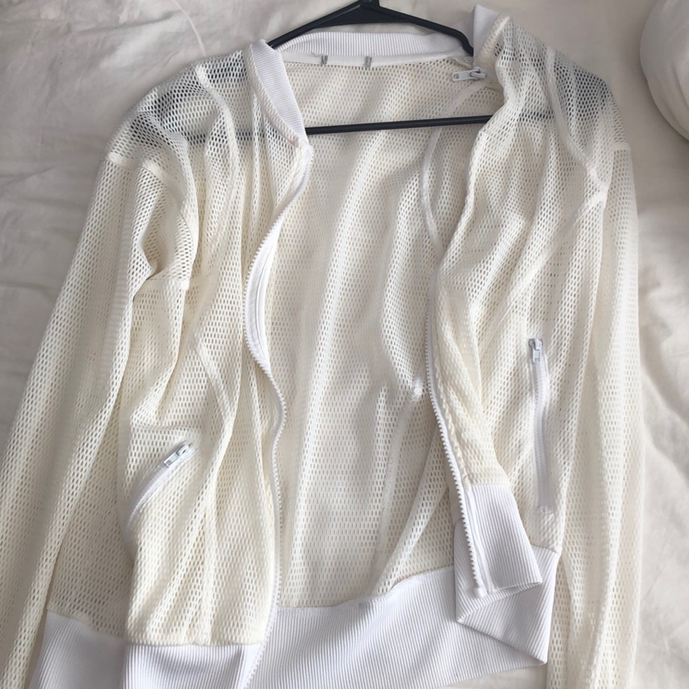 See through workout jacket